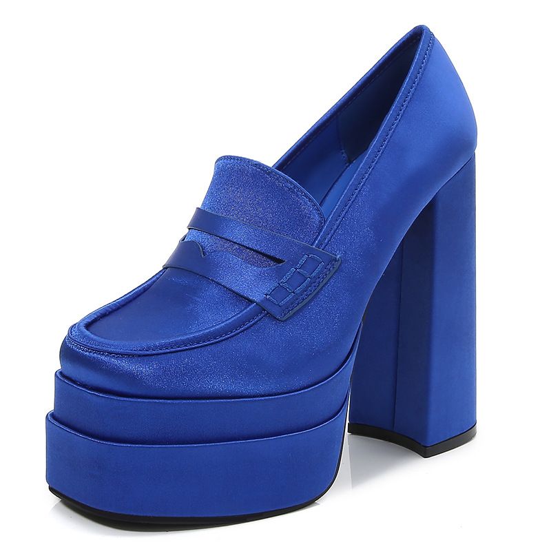 أحذية موضة بكعب عالٍ جدًا مقاومة للماء ذات كعب منص...