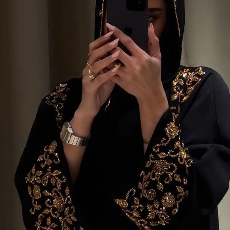 العباءات النسائية المسلمة الفاخرة فساتين حفلات طوي...