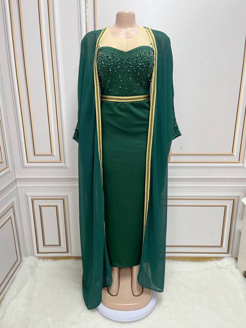 العباءات الإسلامية للنساء للبيع الساخن فستان فاخر...