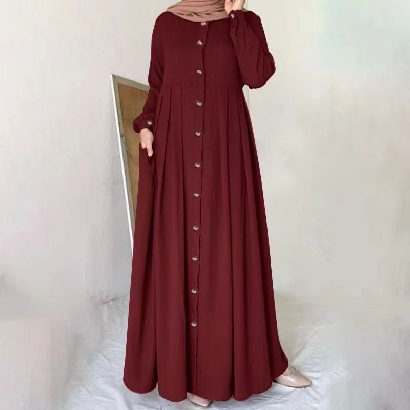 ملابس نسائية طويلة للربيع والخريف، تنورة طويلة مقاسات كبيرة فضفاضة تعكس الأناقة، فستان روب طويل للعمل Suitable ل Ladies.