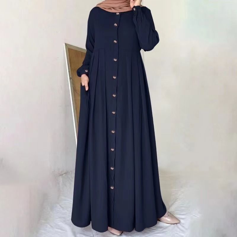 ملابس نسائية طويلة للربيع والخريف، تنورة طويلة مقاسات كبيرة فضفاضة تعكس الأناقة، فستان روب طويل للعمل Suitable ل Ladies.
