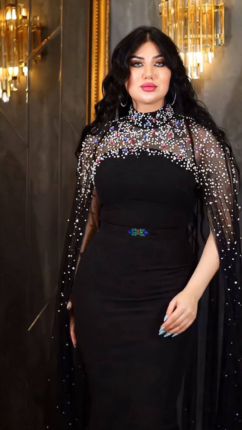 مسلم عباءة ملابس عربية فستان شبكية مطرزة مع قطعة ط...