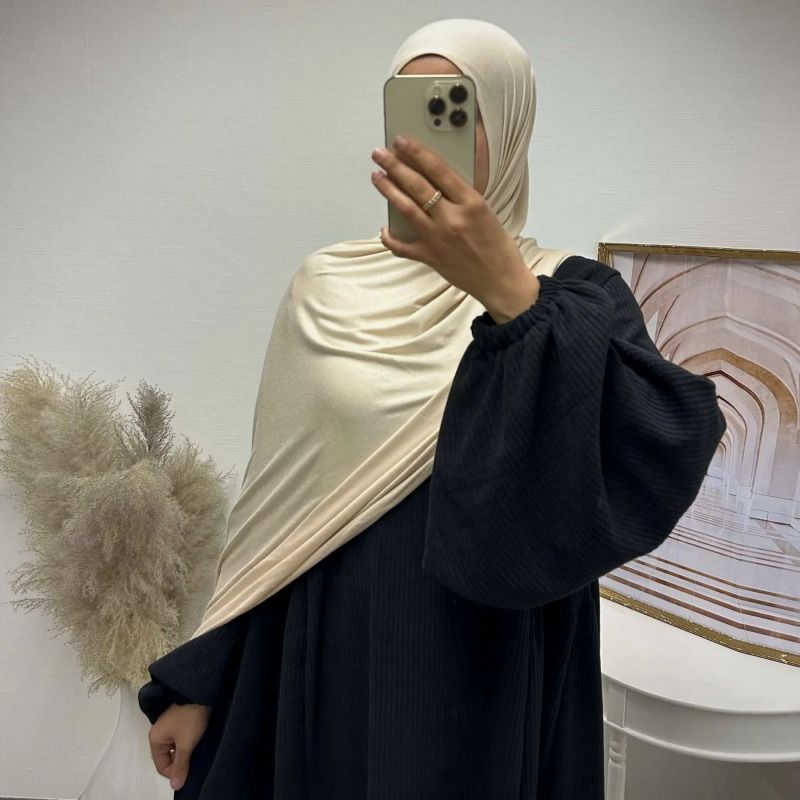 ملابس نسائية تركيا دبي تذبذب كبير فضفاض عادي فستان طويل