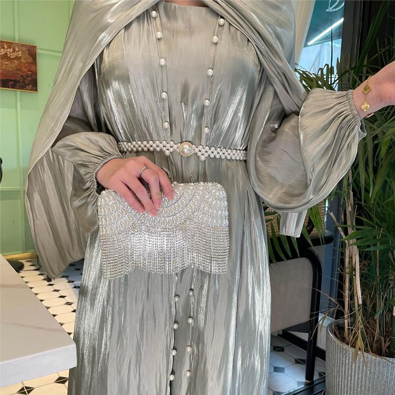 ملابس نسائية ملابس إسلامية غزل ثلاث قطع شائعة الفس...