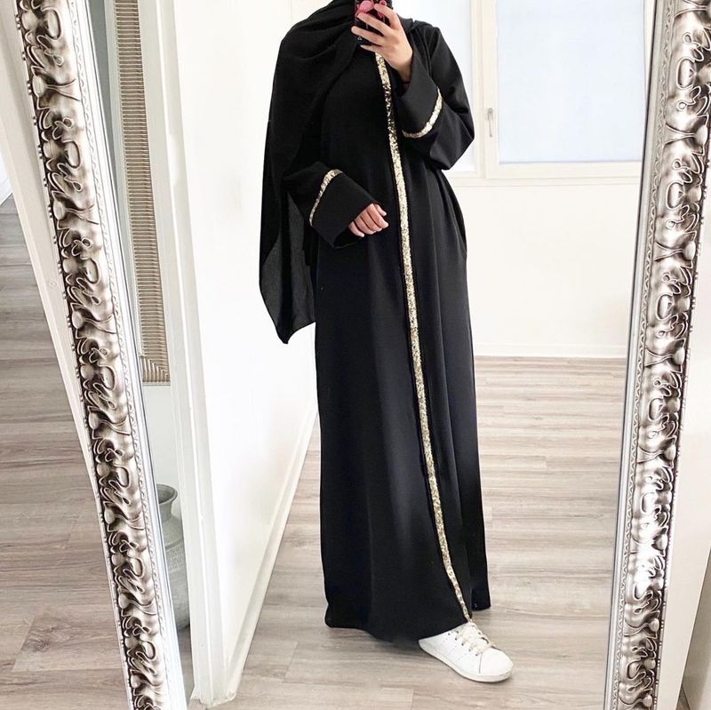 معطف خياطة نسائي زخرفي مزين بالكريستالات فستان مسل...