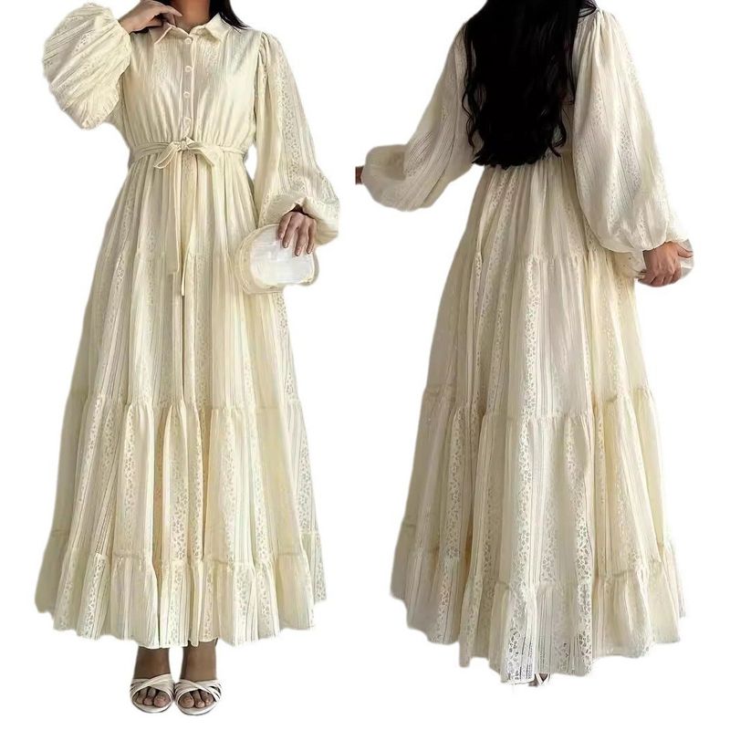 ملابس نسائية سيدات مسلمات من الشرق الأوسط فستان جد...