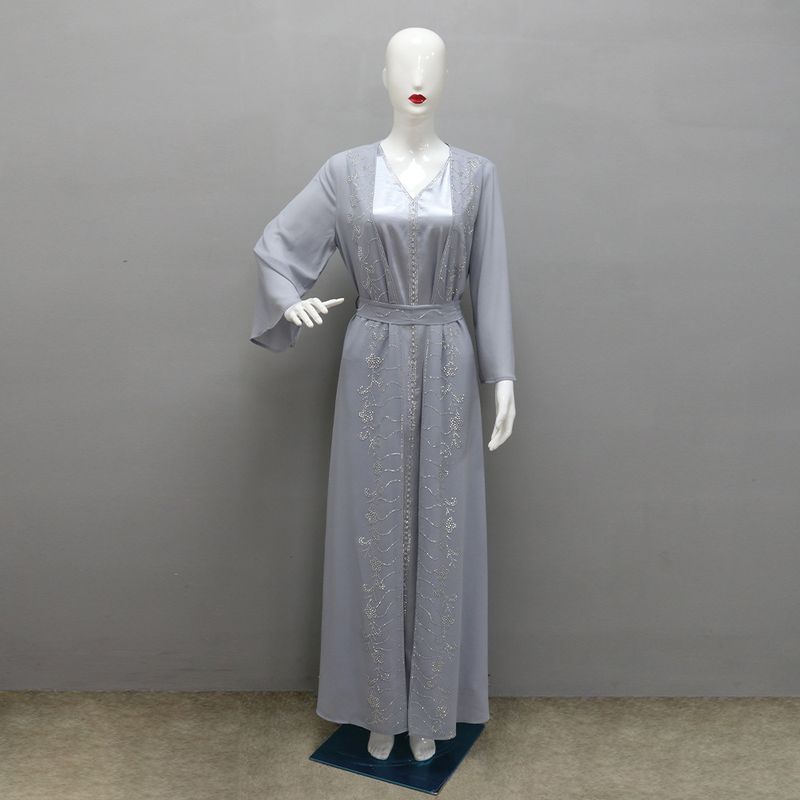 ملابس نسائية مواسم متنقلة حزام + معطف فستان شيفون...