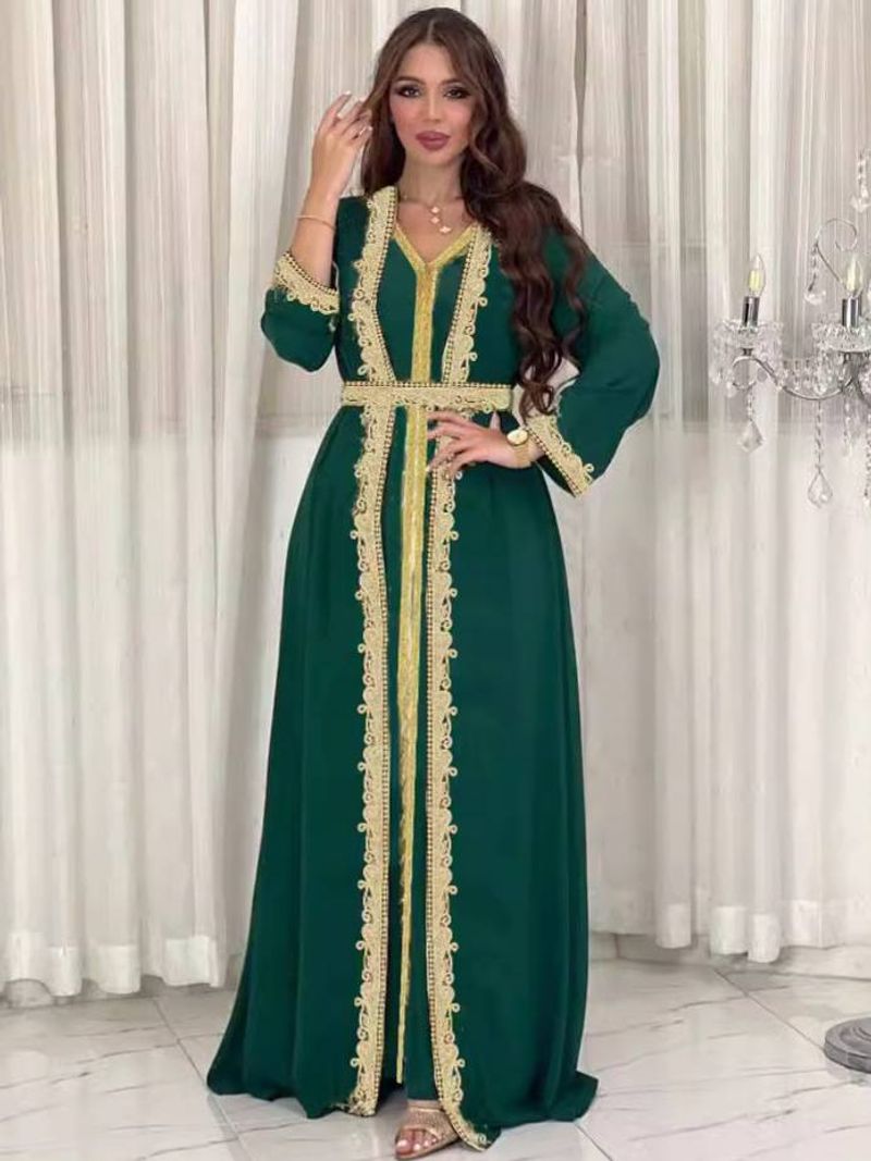 فستان بقلنسوة ذات Manga طويلة قطعتين