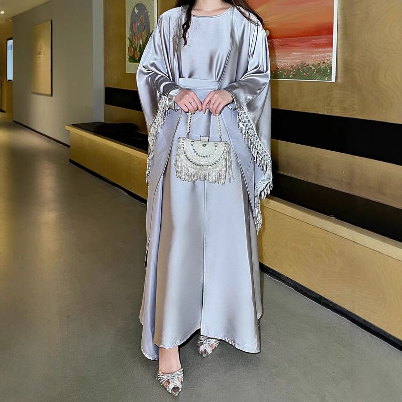 ملابس نسائية موديل حفلة مع زخارف تassel فستان روب...