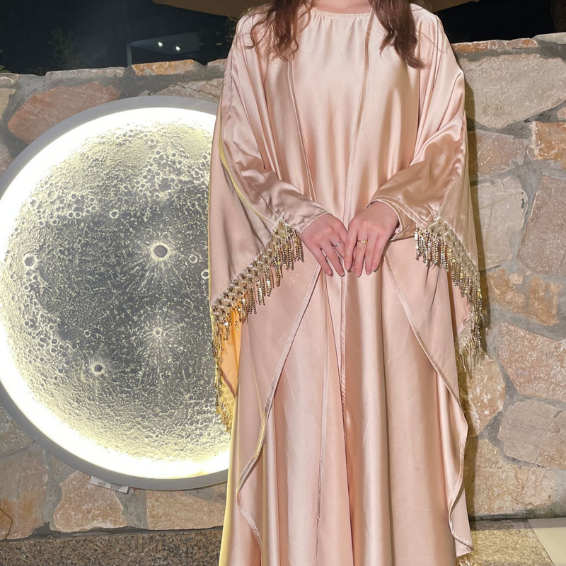 ملابس نسائية موديل حفلة مع زخارف تassel فستان روب...