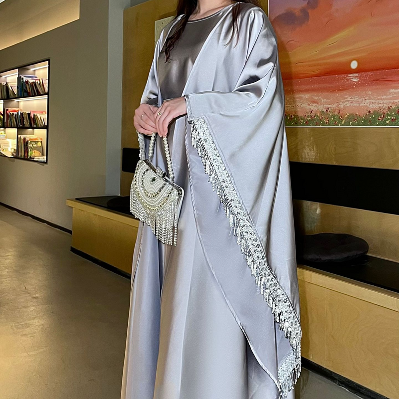 ملابس نسائية موديل حفلة مع زخارف تassel فستان روب...