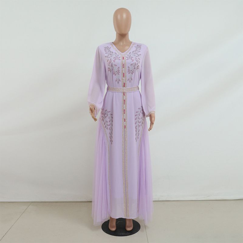 ملابس نسائية تنورة شبكية فستان مرصع بالألماس