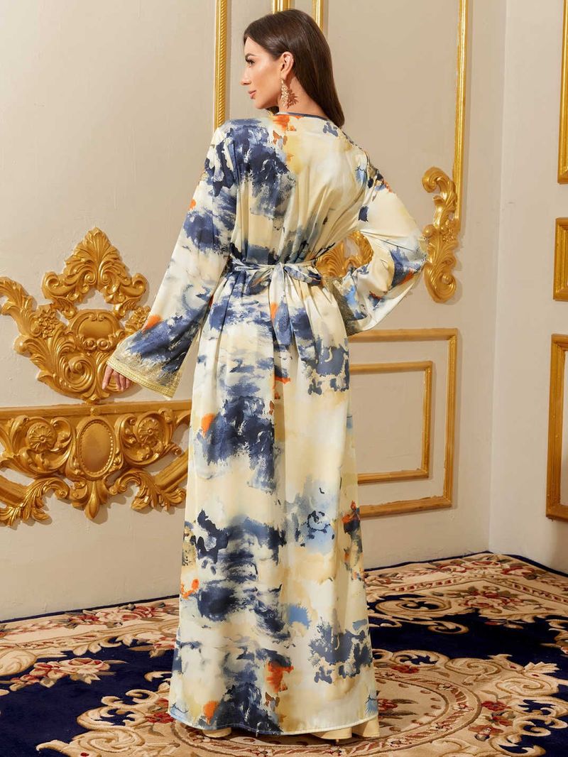 ملابس نسائية تكاملية مسلمة فستان من قطعتين ملابس م...