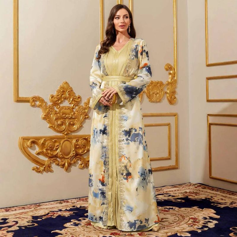 ملابس نسائية تكاملية مسلمة فستان من قطعتين ملابس م...