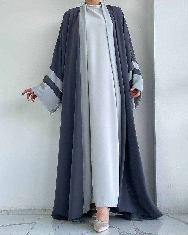 كارديغان روب ملابس نسائية مسلمة تنورة طويلة أبaya...