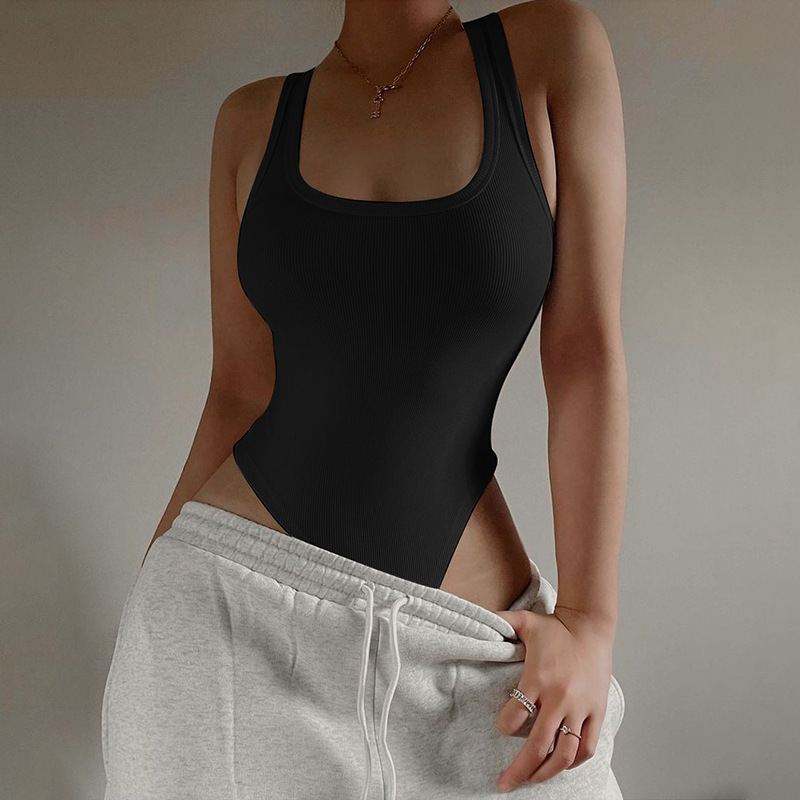 Women's Simple Solid Color Sports Vest Yoga Sexy Jumpsuit