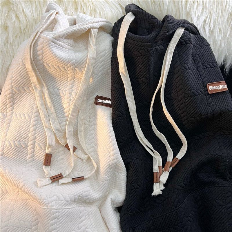 ملابس نسائية هودي فاخرة فضفاضة بنمط كسلان، معطف وا...