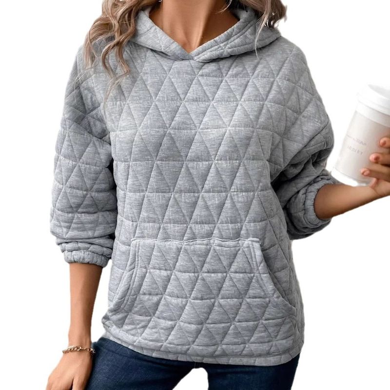 ملابس نسائية جديدة لخريف 2023 بلون صلب، هودي نسائي...