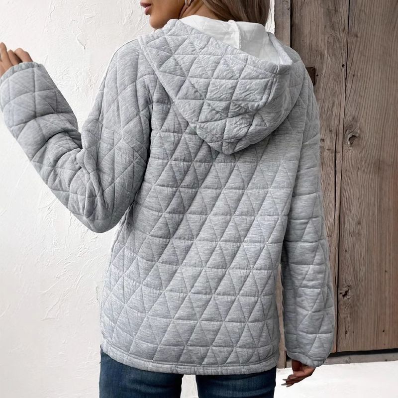 ملابس نسائية جديدة لخريف 2023 بلون صلب، هودي نسائي...