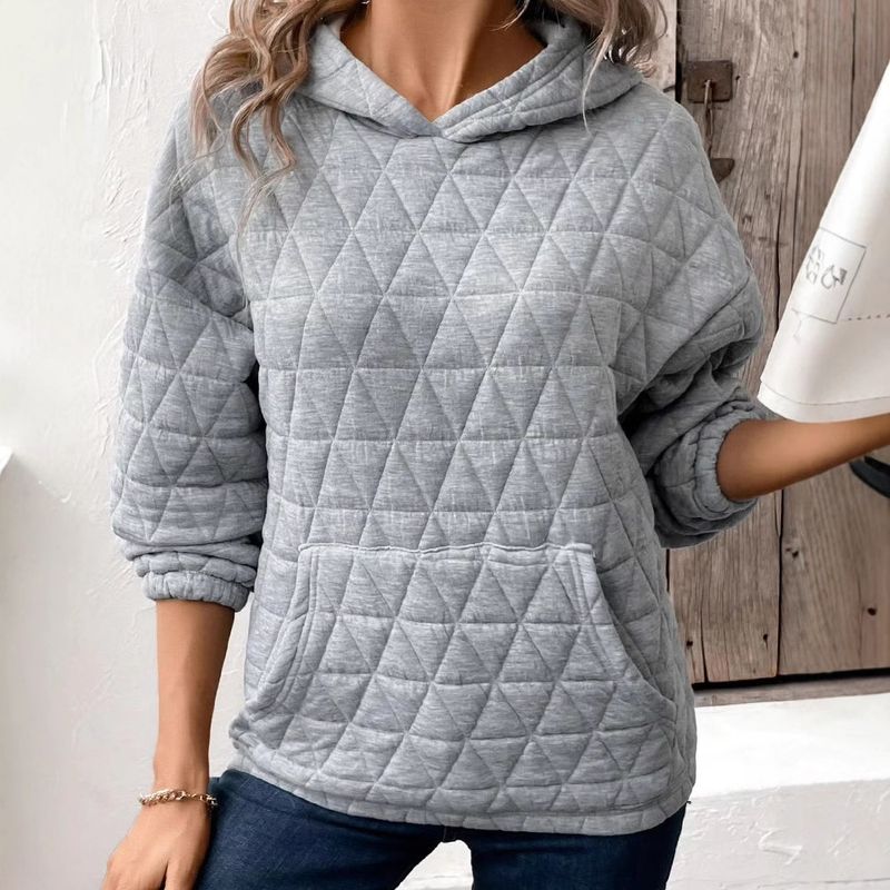 ملابس نسائية جديدة لخريف 2023 بلون صلب، هودي نسائي...