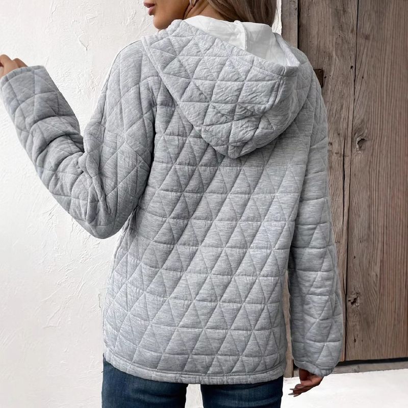 ملابس نسائية جديدة لخريف 2023 بلون صلب، هودي نسائي...