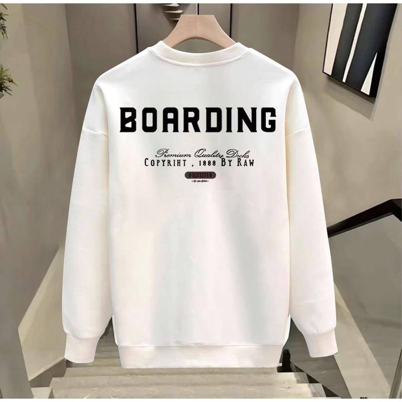 الخريف/الشتاء 2024 سويت شيرت فضفاض حجم أكبر مصنوع...