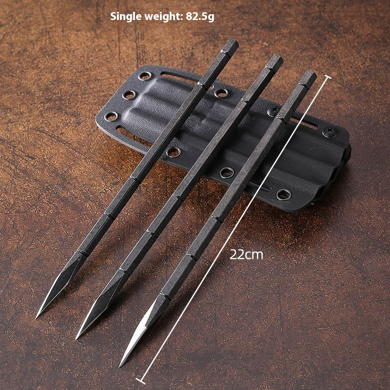 Portable K-sheath suit, darts straight flying, spinning flying steel needles, throwing martial arts flying needles, darts for self-defense