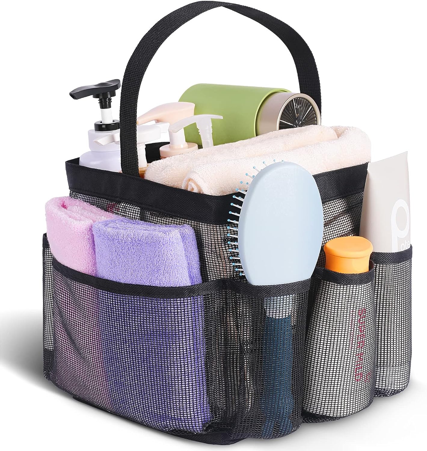 1 pcs bath storage bag, can be used in bathroom, outdoor, beach, gym, bearing 15kg, folding easy to clean