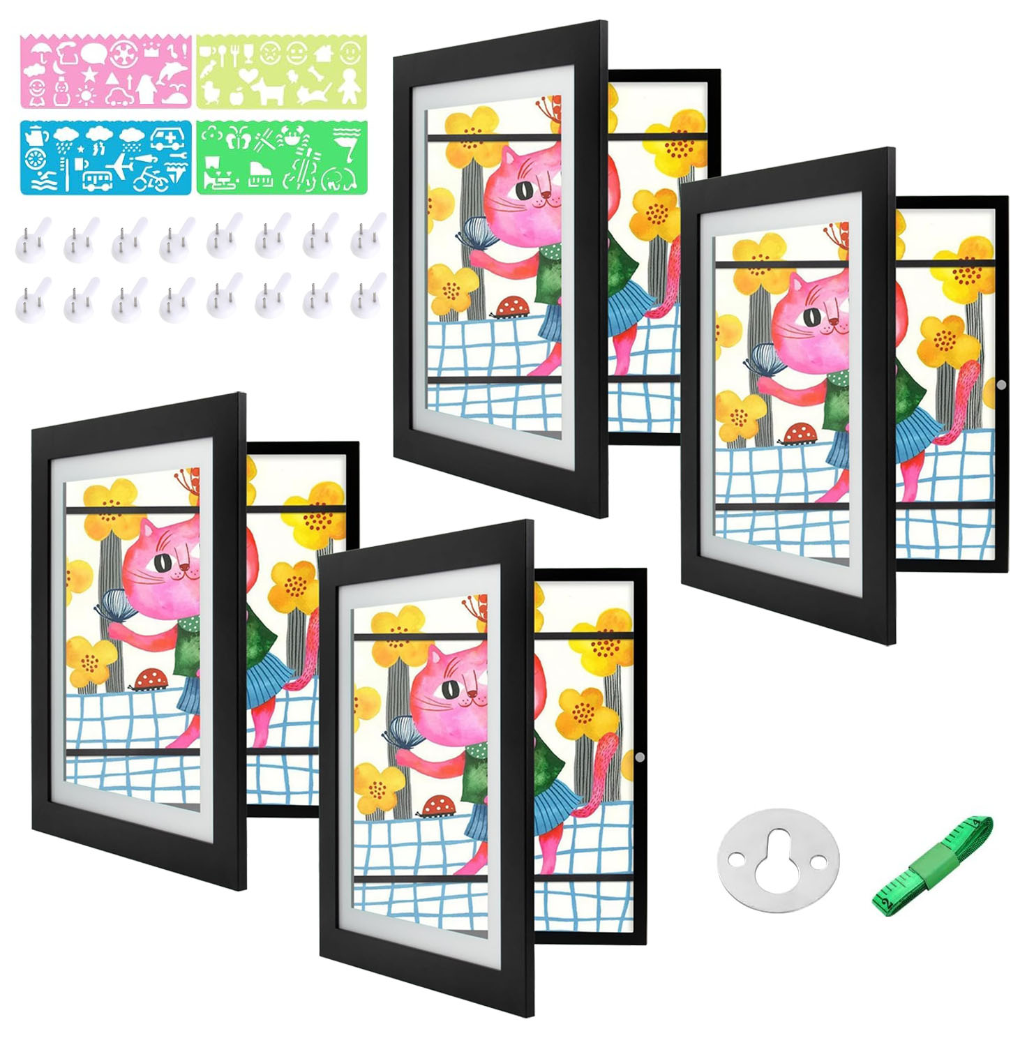 （Shipping from East America）Kids Artwork Frames Changeable 8.5 x 11 Inch Children Art Projects Kids Art Frames Front Opening Picture Display Frame