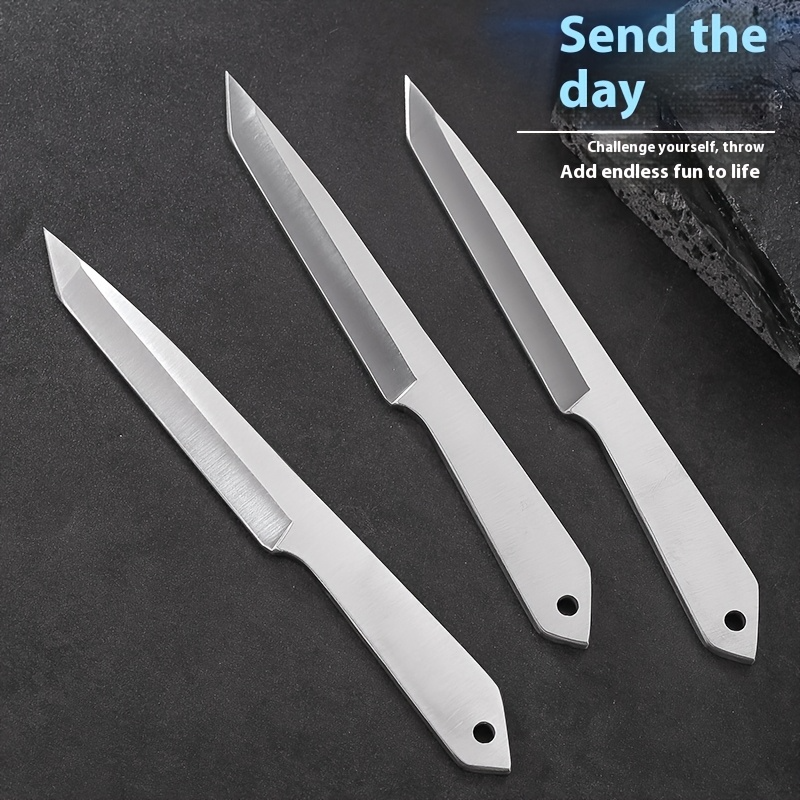1pc/3pcs Outdoor Small Straight Knife Darts Straight Spinning Flying Steel Needle Throwing Martial Arts Flying Needle Darts Knife Self Defense