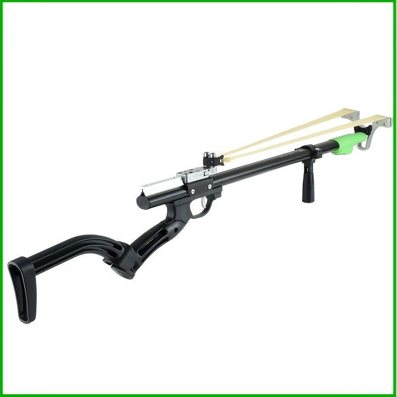 Sports Shooting long pole foldable slingshot, outdoor hunting slingshot, powerful adult slingshot set