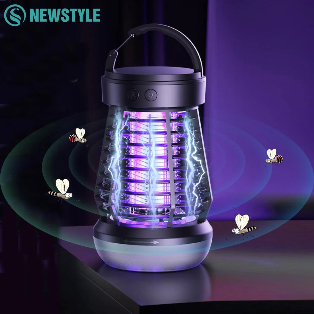 Inverter USB Mosquito Lamp Outdoor Mosquito Repellent With Mosquito Organizer 4-speed Dimming Camping Lamp SOS Emergency Light