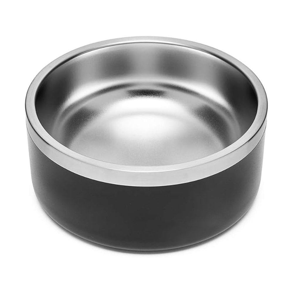 Dog Bowl, Stainless Steel Dog Food and Water Bowl with Non Slip Quiet Bottom, Easy to Clean, Dishwasher Safe, 42oz,