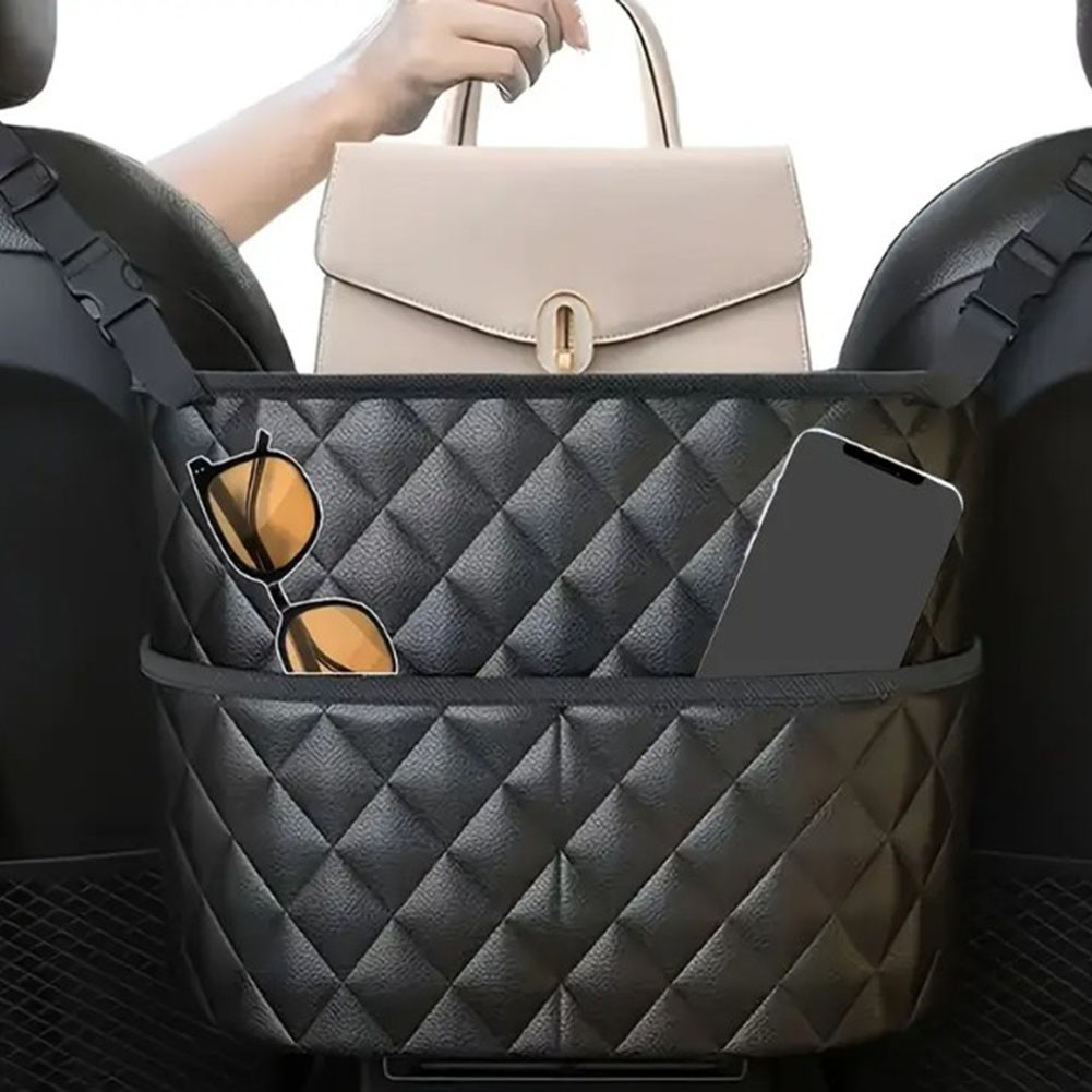 Car Accessories Interior, Purse Holder Between Seats, Pouch Storage Organizer, PU Leather Pocket Pouch for Car Seat, Door, Window, Console