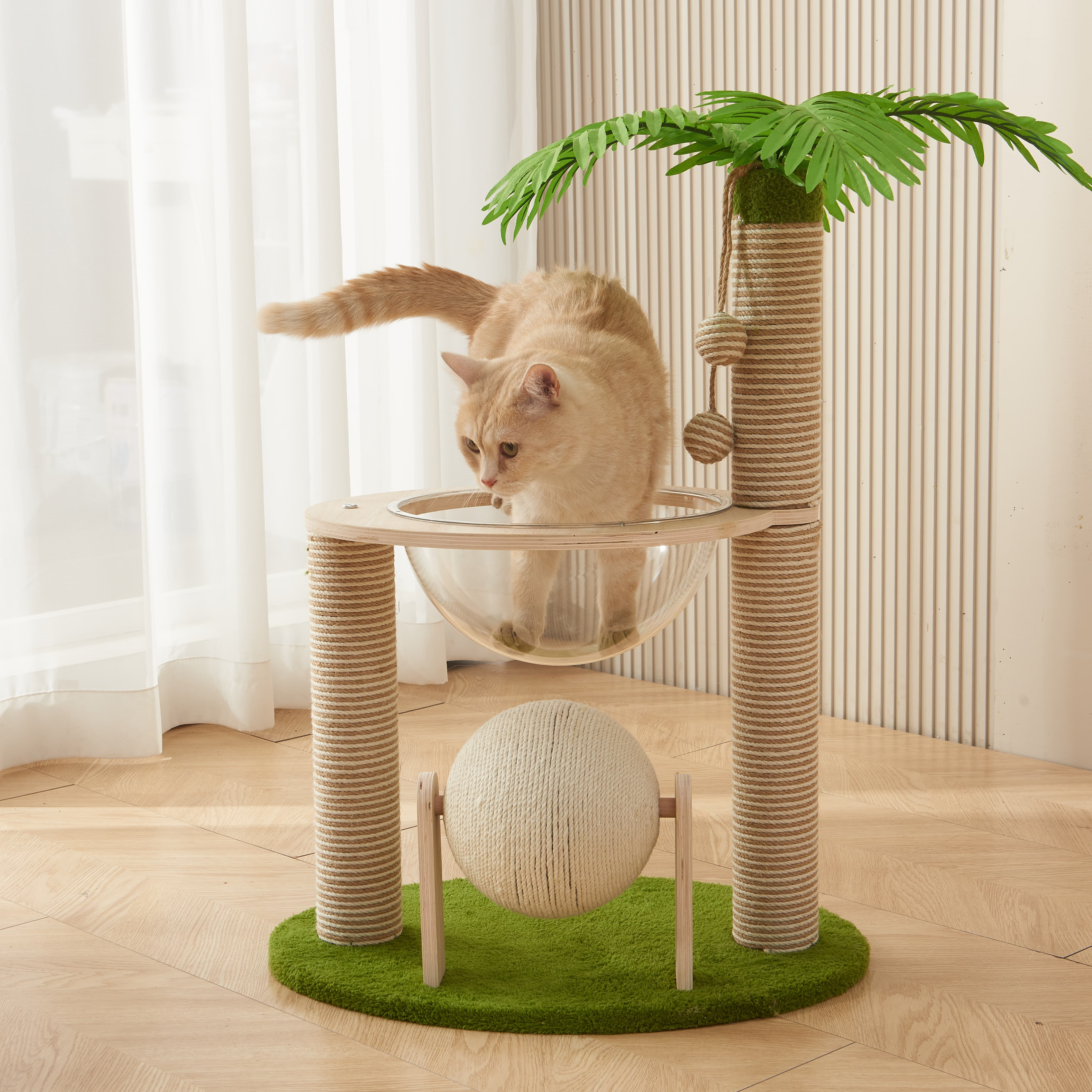 High-quality cat climbing frame, cat stand, space capsule, cat bed, cat tree integrated, cat scratch column, and toy products for young cats