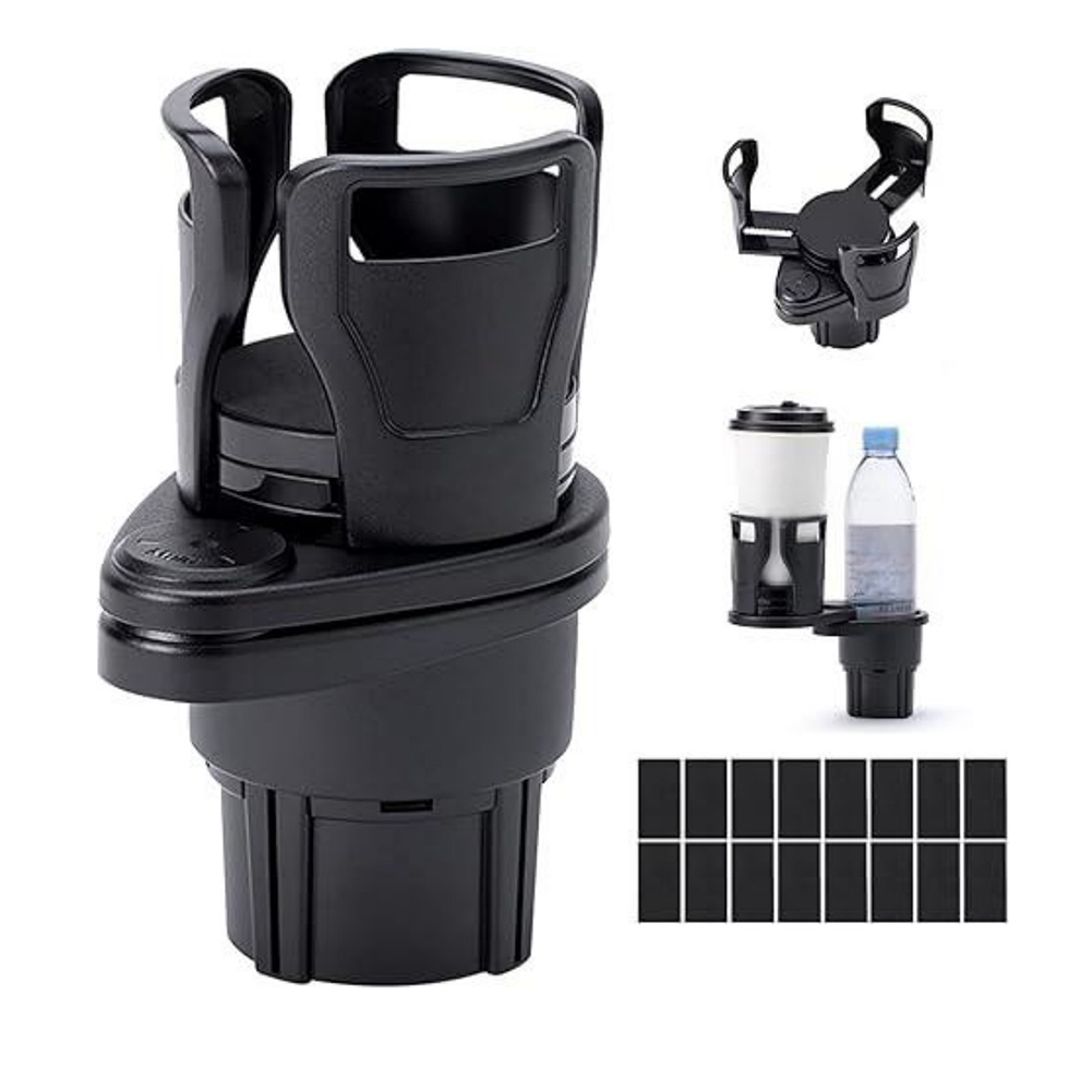 1PC Car Cup Holder, 2-in-1 Multifunction Car Drink Expander Adapter, All Purpose Car Cup Holder