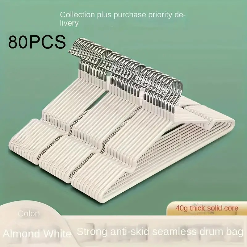 Clothes Hangers With Non-slip Design, Sturdy Heavy Duty Coat Durable Hangers for Coats
