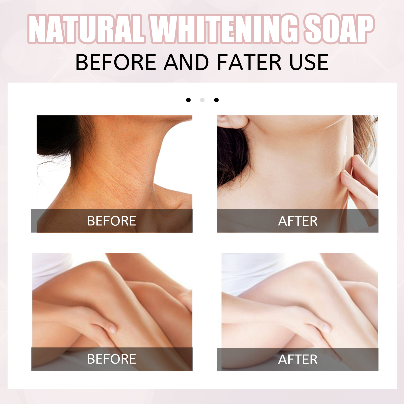EELHOE Bath Soap, Acne Removal Moisturizing Brightening Skin Body Cleansing Soap