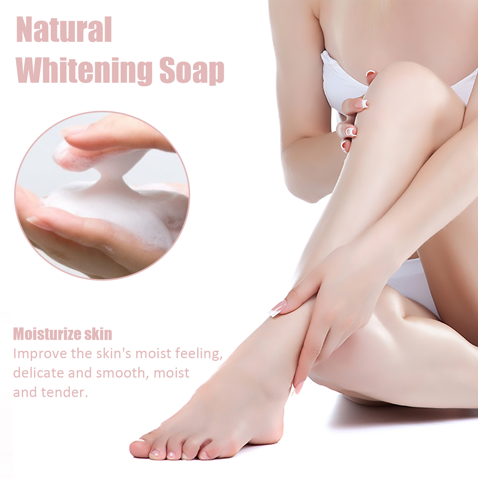 EELHOE Bath Soap, Acne Removal Moisturizing Brightening Skin Body Cleansing Soap