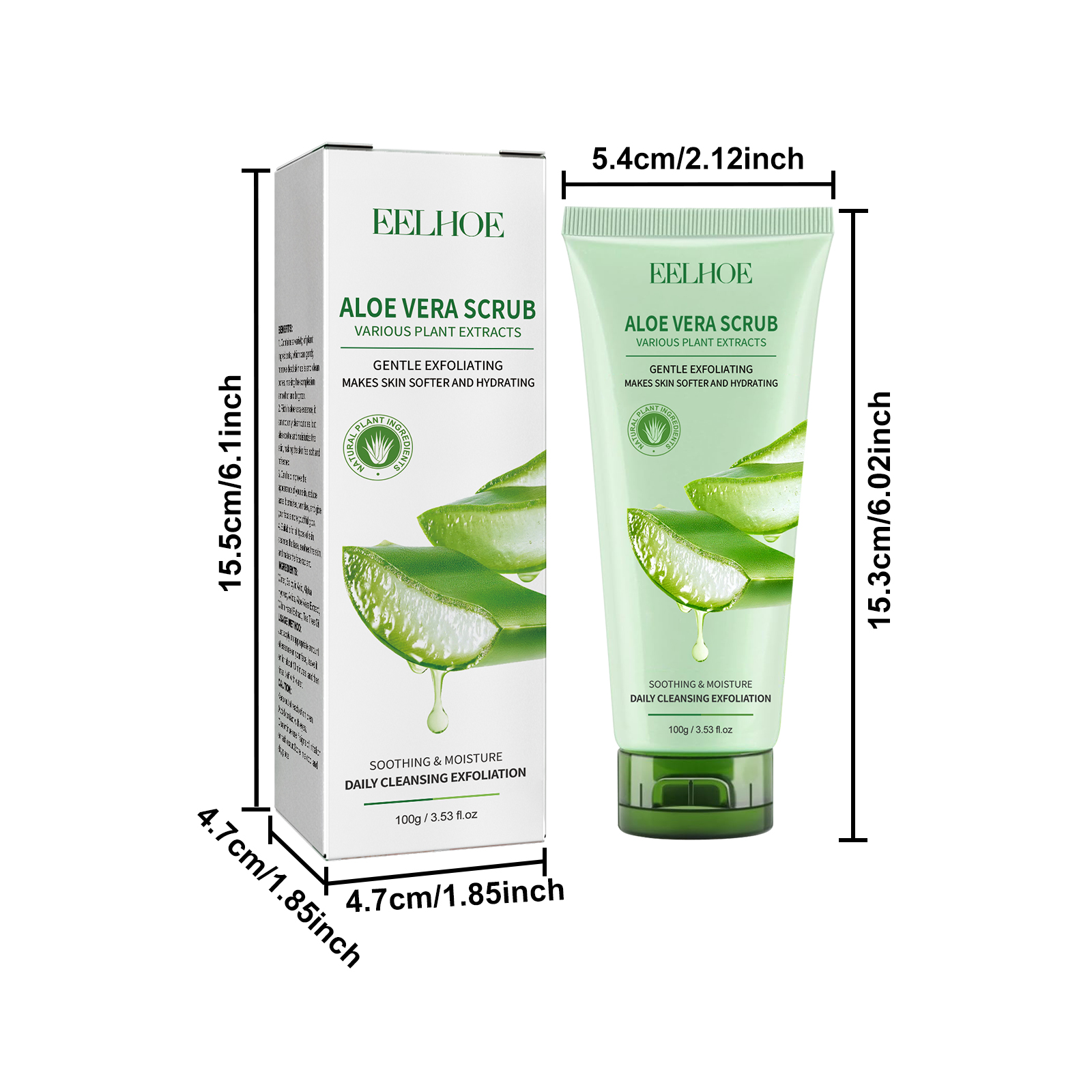 Aloe Vera Scrub For Deep Cleansing, Exfoliating And Smoothing Acne Marks