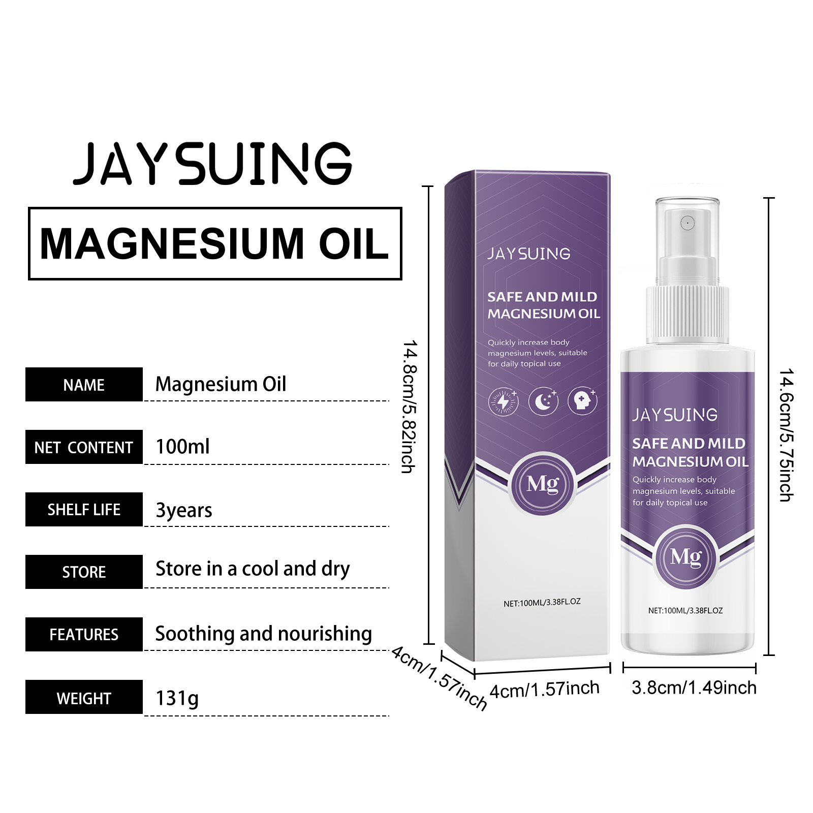 Jaysuing Body Care Oil Body Skin Moisturizing And Hydrating Nightly Pillow Sleep Spray
