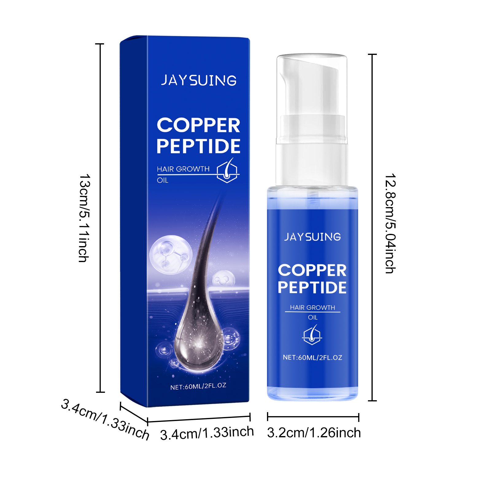 Jaysuing Copper Peptide Volumizing Hair Essential Oil Nourishes Hair