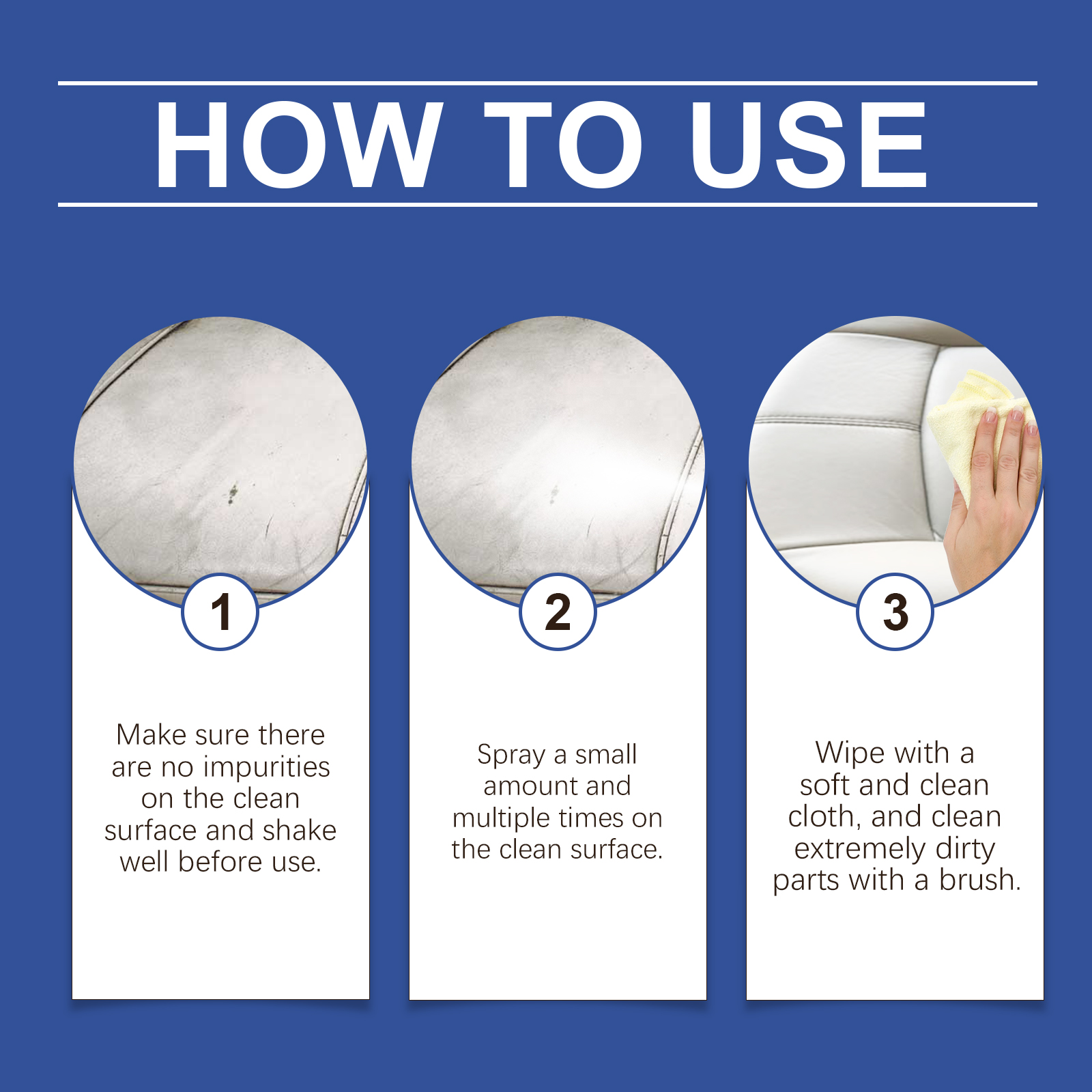 Homonth Car Interior Cleaning Mousse Car Interior Upholstered Seat Fabric Stain Cleaner