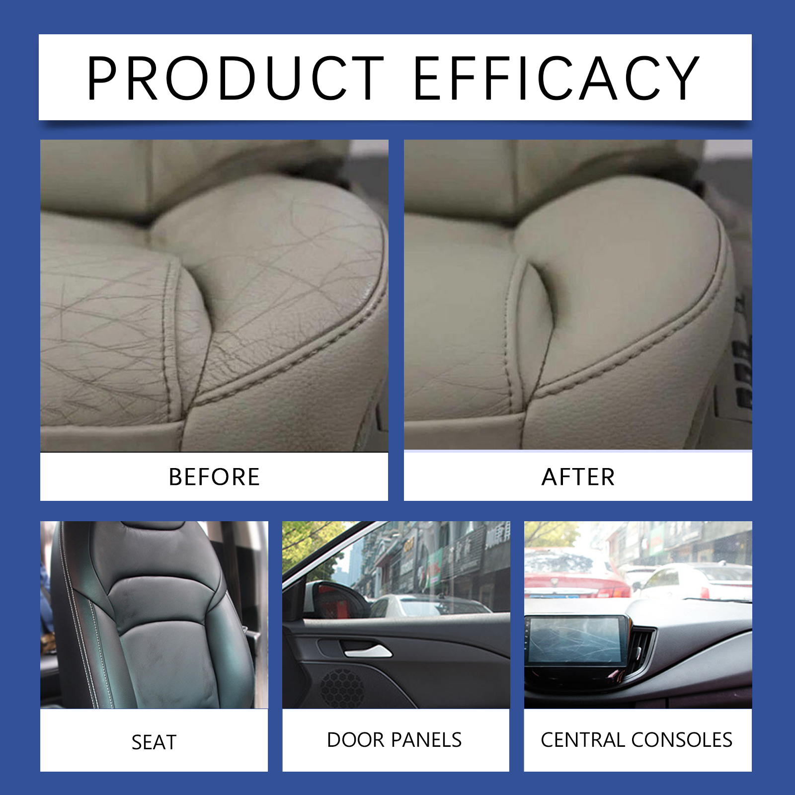 Homonth Car Interior Cleaning Mousse Car Interior Upholstered Seat Fabric Stain Cleaner