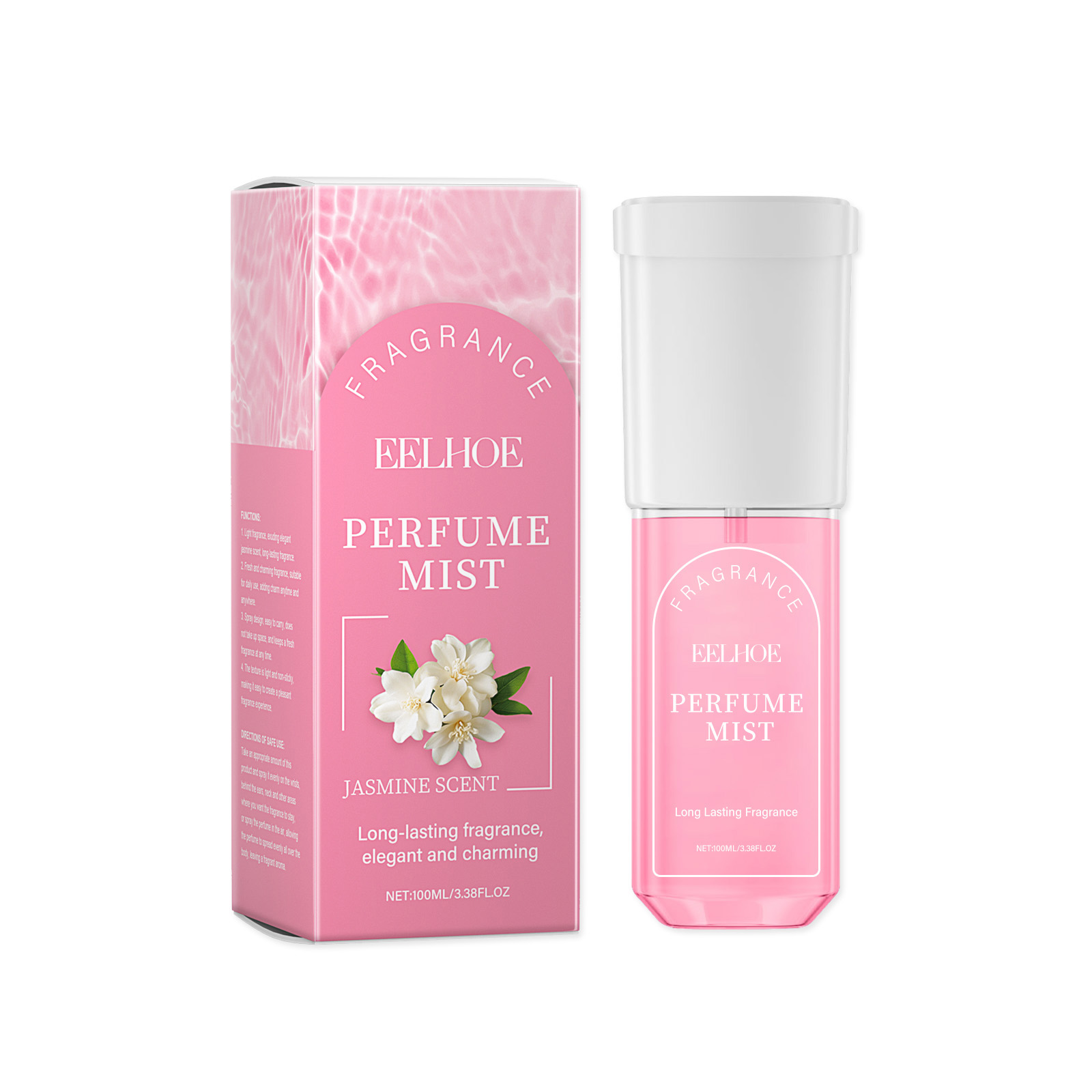 EELHOE Brazilian Jasmine Body Perfume Spray, Light Fragrance Soft Fragrance With Natural Fresh And Not Greasy Light Fragrance