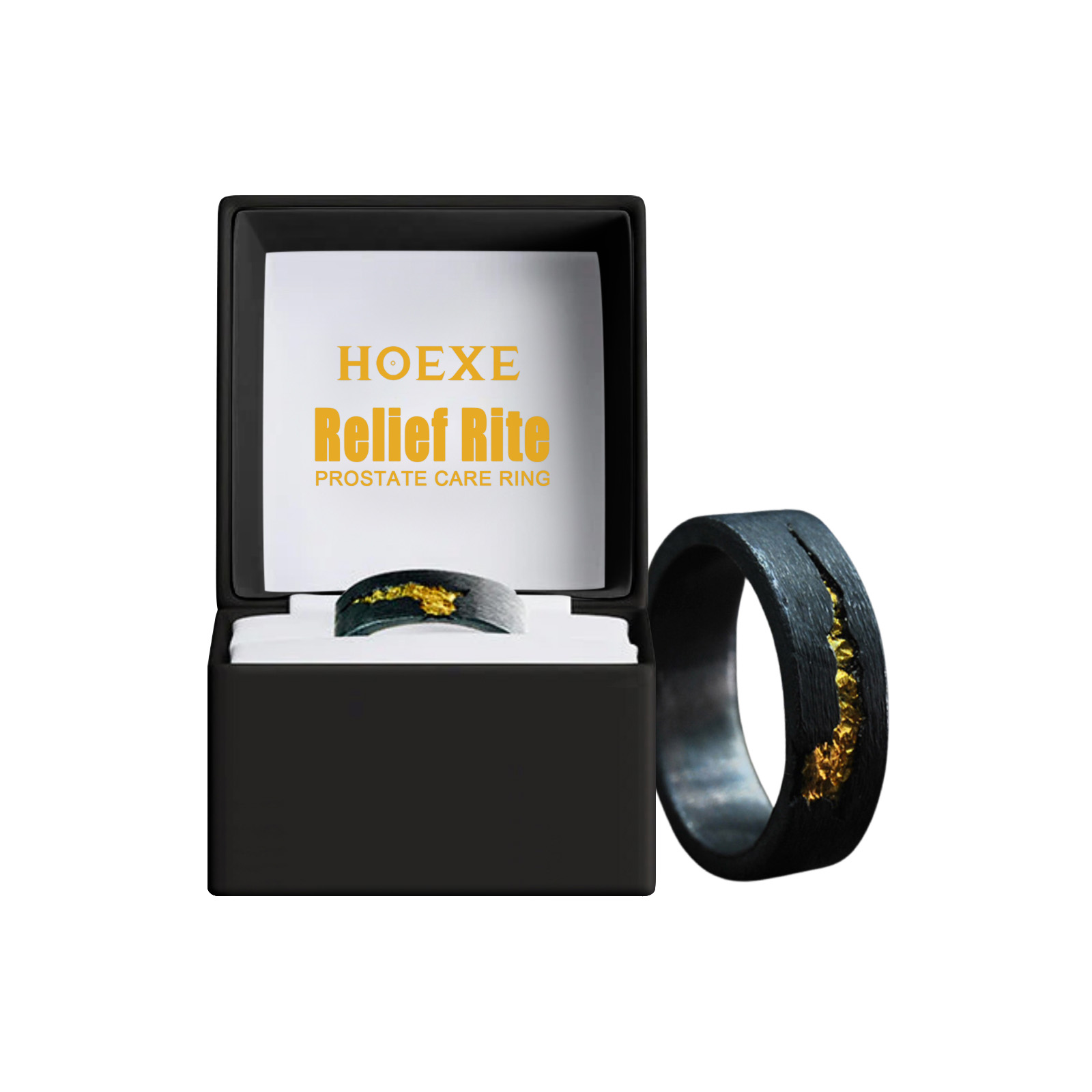 Hoexe Light Luxury Flow-Fire Ring, Relieve Physical Discomfort, Enhance Vitality Care For Men Health Daily Portable