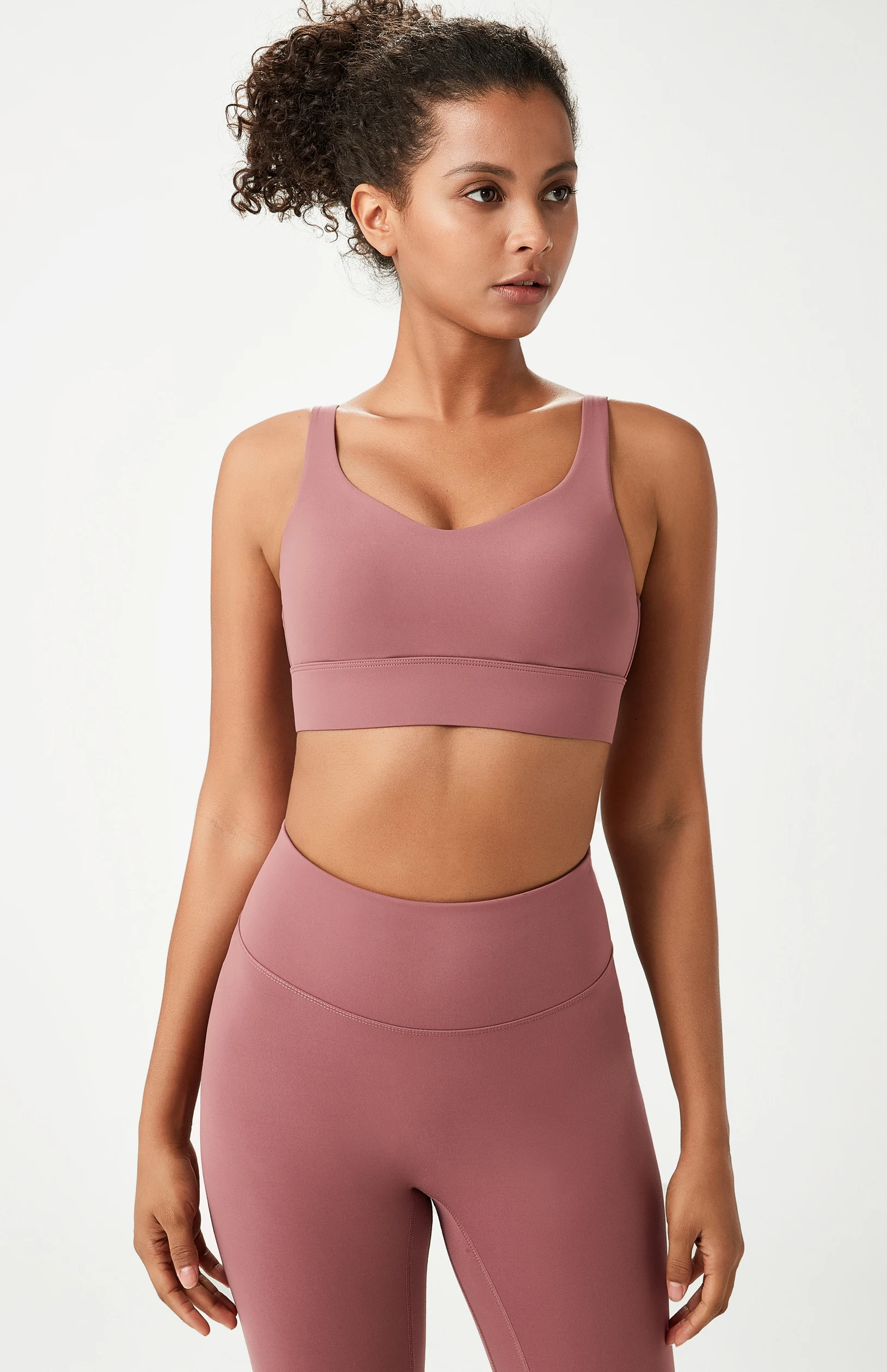 High Quality Polyester Spandex Women's Yoga Workout T-Shirt Compression Fitness Clothing Yoga workout t-shirt