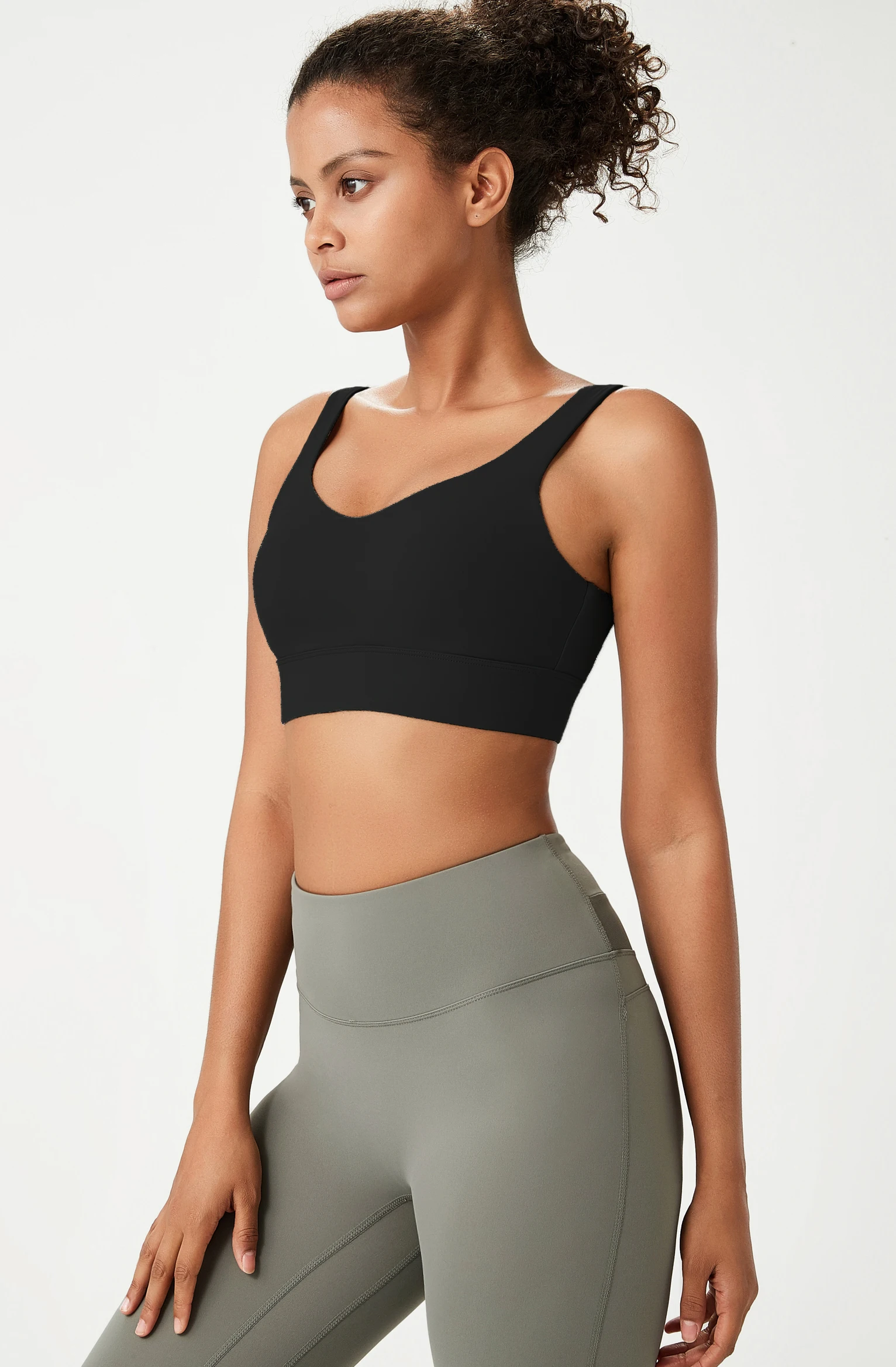 High Quality Polyester Spandex Women's Yoga Workout T-Shirt Compression Fitness Clothing Yoga workout t-shirt
