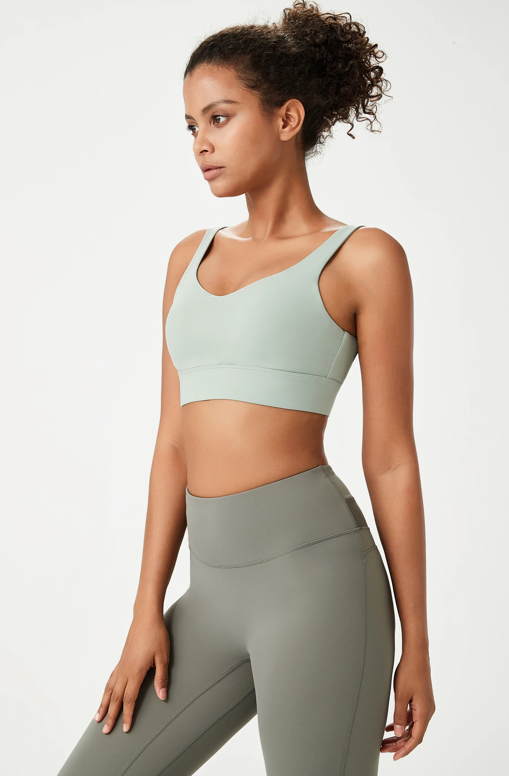 High Quality Polyester Spandex Women's Yoga Workout T-Shirt Compression Fitness Clothing Yoga workout t-shirt