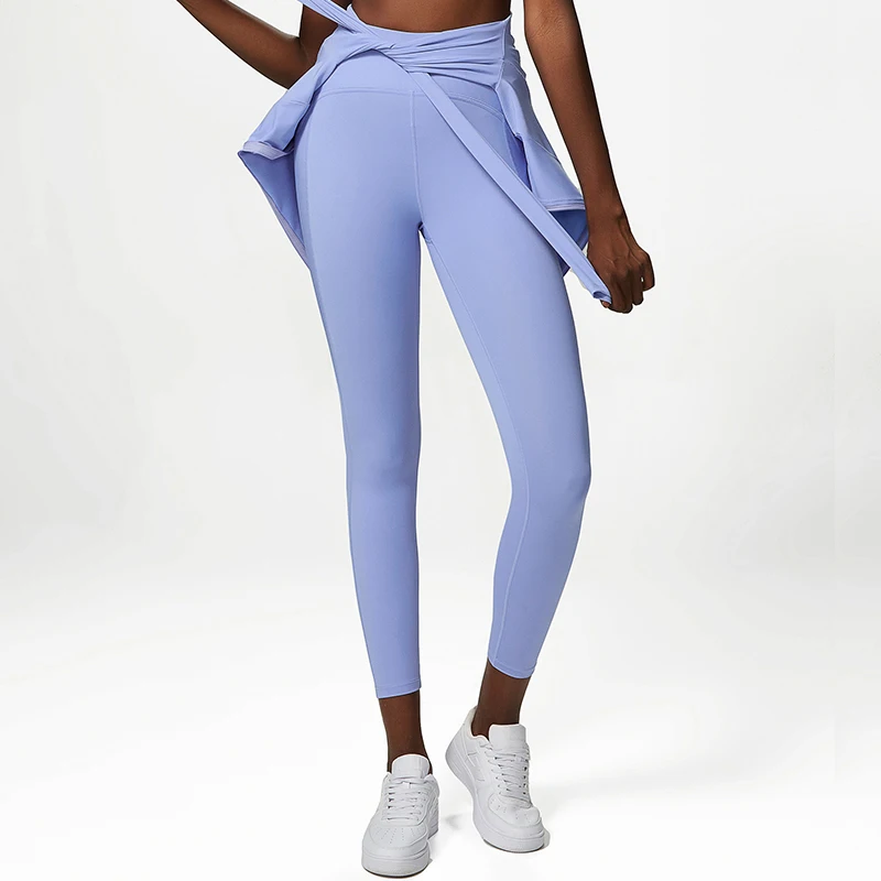 High Quality Women's High Waist Elastic Fitness Gym Leggings Anti-Rolling Sports Tights for Yoga Practice